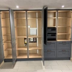 Kitchen storage and cupboards fitted by Thomson Properties