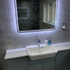 Bathroom lighting - illuminated mirror, Thomson Properties