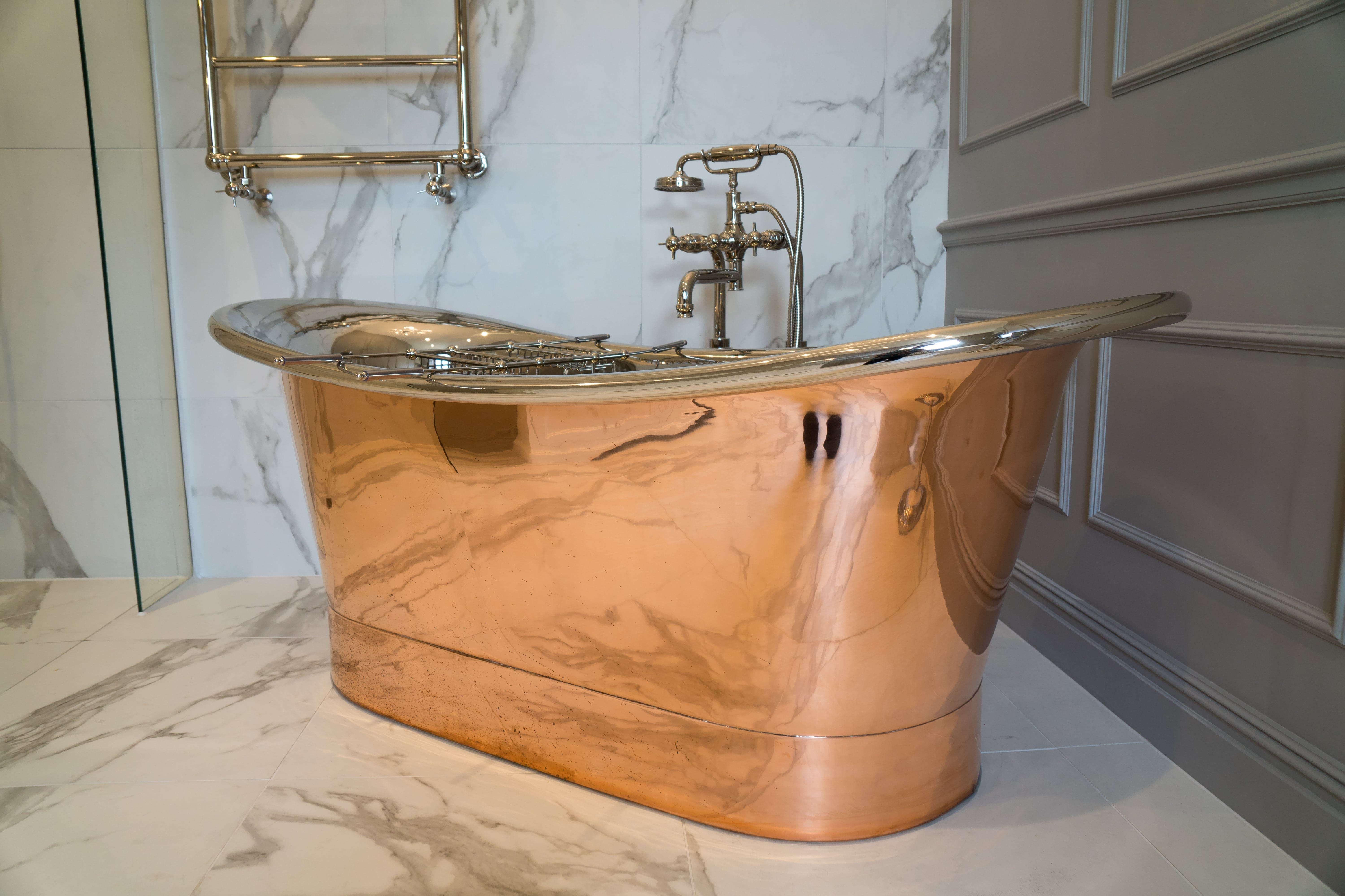 Traditional vintage inspired freestanding bath