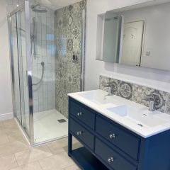 Statement patterned bathroom wall tiles Thomson Properties