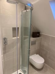 Shower room refurbishment by Thomson Properties, Kitchen and Bathroom Refurbishment Specialists Surrey and Sussex