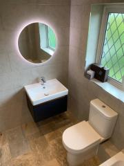 Illuminated mirror bathroom refurbishment Thomson Properties