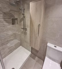 Complete bathroom and shower area refurbishment, by Thomson Properties, bathroom fitting in Surrey and Sussex