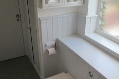 Wooden panelled bathroom walls, bathroom refurbishment, Thomson Properties