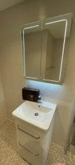 Bathroom lighting, illuminated mirror - bathroom refurbishment by Thomson Properties