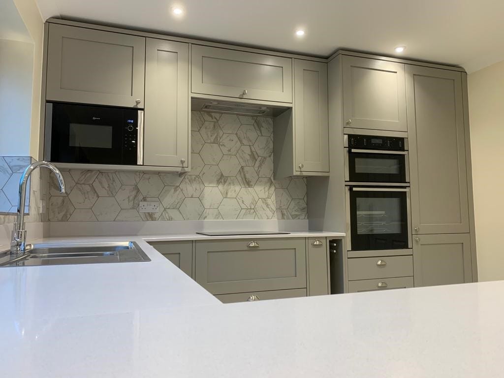 Grey shaker kitchen refurbishment by Thomson Properties