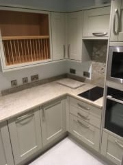 Grey shaker style kitchen refurbishment, Thomson Properties